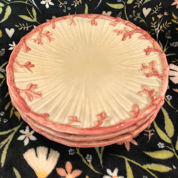 Fitz and Floyd Other - Fitz and Floyd "3 Oceana porcelain 7.5" salad plates"